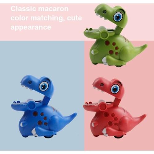 2021 New Cartoon Kids Press Small Dinosaur Return Force Car Sliding Inertia Baby Toy Car Childrens Bath Toys Holiday Gifts