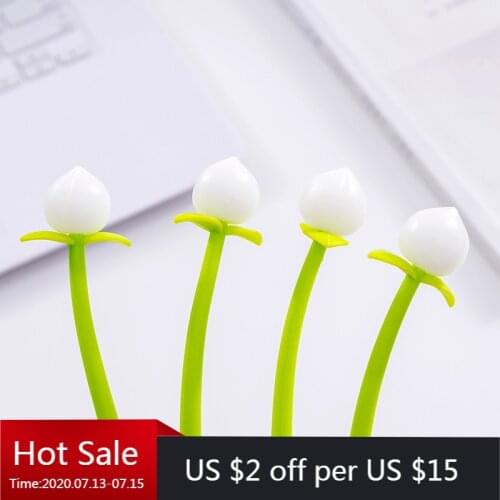 24 Pcs Creative Peach Sun Color Gel Black Student Creative Stationery Gel Wholesale Kawaii Tationery