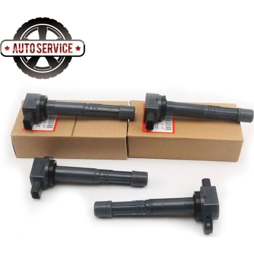 4PCS Ignition Coils 30520-PNA-007 For Honda S2000 Pilot Element CRV Civic Accord Acura CSX RSX 12V 3-Pin CU1337 UF311 134030
