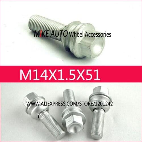 4Pcs OEM Wheel Bolt Screw WHT001693 M14X1.5X32 For AUDI Q7 VW TOUAREG WHT 001 693 Porsche