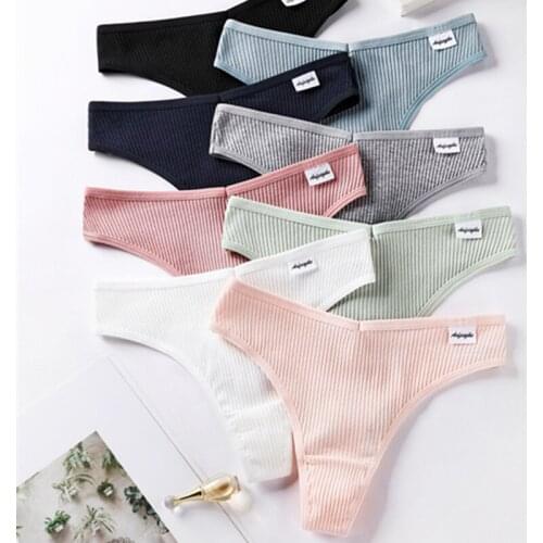 4Pcs Female Elastic Waist Double Bottom Crotch Underwear Japanese Style Solid Pure Cotton High Cross Spiral Pattern Women Briefs