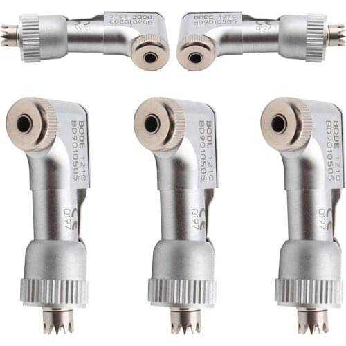 5pcs Dental Low Speed Handpiece E Type Latch Contra Angle Head Wrench Rotor and Drive BODE 121C