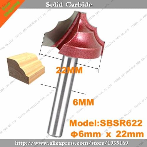 6mm*22mm,5pcs,Free shipping CNC Engraving 3D Woodworking Milling Cutter,Tungsten Solid carbide End Mill,Wood Tools,Router Bit