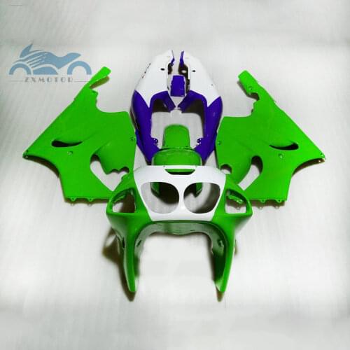 Free Custom fairing kits for KAWASAKI Ninja ZX7R 1996 1997-2003 motorcycle sport racing fairings kit ZX 7R 96-03 green bodywork
