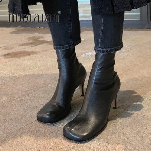 Ankle Boots For Women Winter Shoes Fashion Female Boots 2020 Brand Women Pump Shoes High Quality Elegant High Heels Boots Shoes