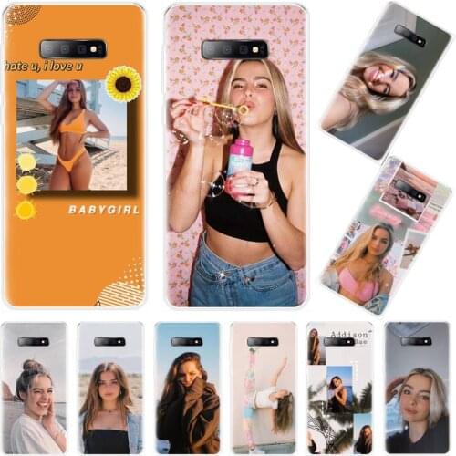 Addison Rae USA Net Red girl Luxury Phone Case For Samsung Galaxy S5 S6 S7 S8 S9 S10 S10e S20 edge plus lite coque shell