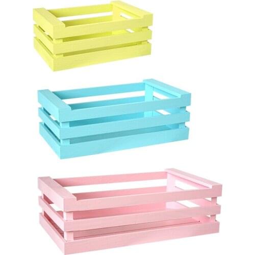 Macarone storage basket sweet table wooden sweet shelf Nordic modern home soft decoration childrens room storage basket