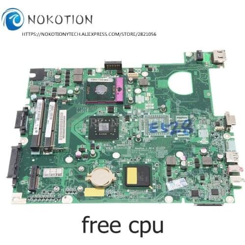 NOKOTION For Acer extensa 5635 5235 Laptop Motherboard MBEDV06001 DA0ZR6MB6F0 REV F GL40 DDR3 Free CPU