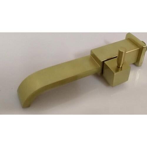Brushed gold wall kitchen faucet Brass Cold Water Faucet, Wall Mounted Basin Tap, basin bibcock Square Cold Faucet SC405
