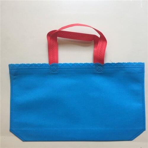 20Pcs Multi-use gift bag with Handle Women Shopping Bag Solid Color Non-woven Kids Birthday Party favor DIY Craft Gift Tote Bags