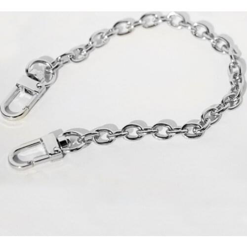Fashion Decoration 8mm Chains Short 25cm, 30cm Silver Chains To Put Charms on, Short Silver Bag Chain for DIY Charms