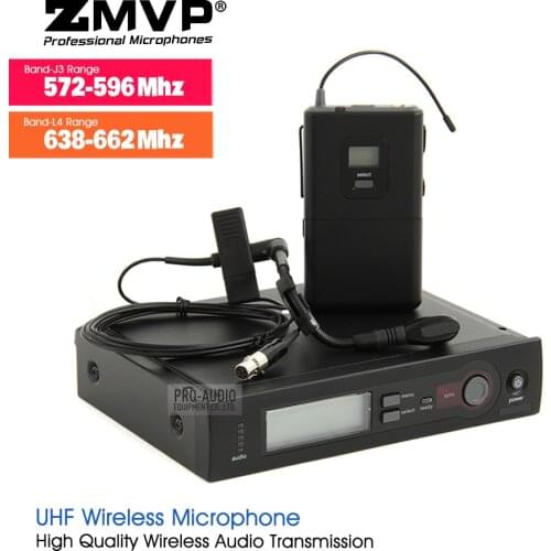 ZMVP SLX14 WB98 UHF Professional Karaoke Wireless Microphone System with SLX Bodypack Transmitter BETA 98 H/C Lavalier Clip Mic