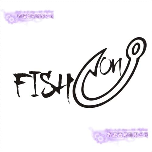 Fishing Sticker Car Catfish Fish Decal Angling Hooks Tackle Shop Posters Vinyl Wall Decals Hunter Decor Mural Sticker
