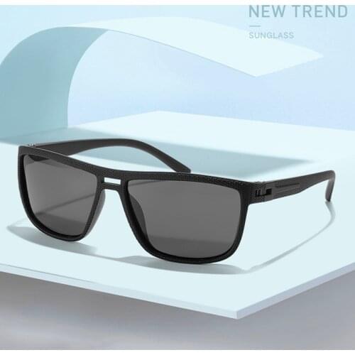 Fashion Brand Designer Polarized Sunglasses Men Women Driving Square Frame Sun Glasses Male Goggle Shades Coating Mirror Female