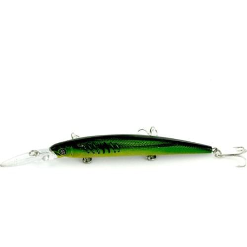HENGJIA 1pc plastic minnnow diving fishing lures pike peche trout wobble bass fishing baits pesca fishing tackles