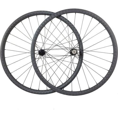29er MTB XC carbon BOOST tubeless wheelset predictive 28mm asymmetric 28mm deep straight pull wheels 110mm 148mm UD 3K 12K