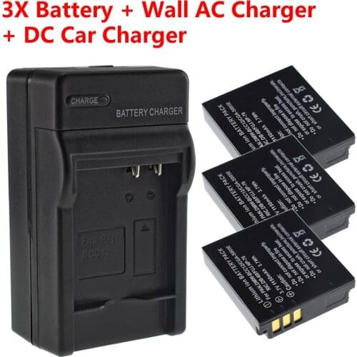 3Pc CGA-S005E S005 DMW-BCC12 Battery + Charger RICOH Caplio G600 G700 GR Digital II GX100 GX200 R3 R30 R4 R40 R5 DX-1G 2G G700SE