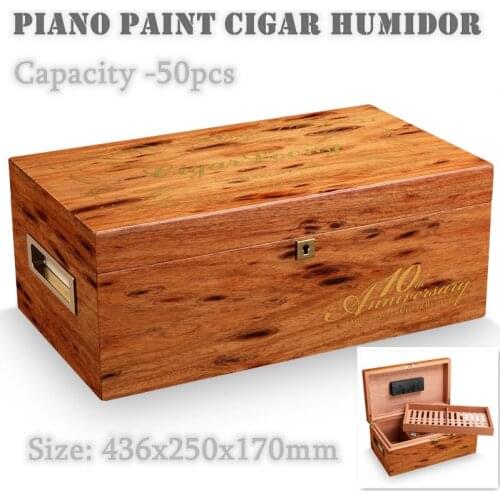 436x250x170mm CIGARLOONG Cedar Wood Cigar Humidor Fashion Trend Exquisite Piano Paint Natural Cigarette Box Portable Cabinet Hot