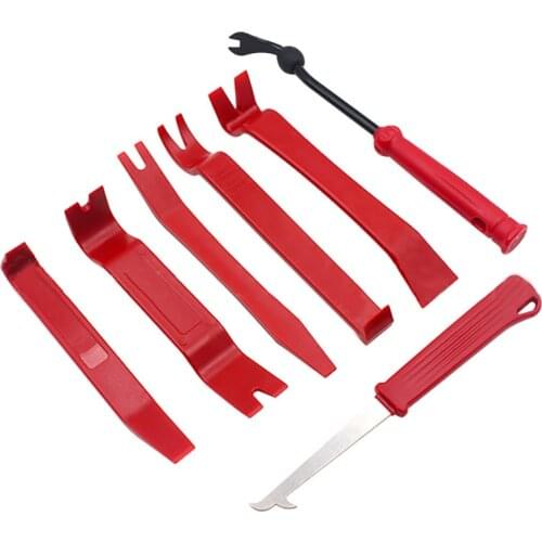 7Pcs Car Interior Door Clip Panel Trim Radio Dashboard Removal Tool Kit Navigation Disassembly Conversion Pliers Fastener Tools