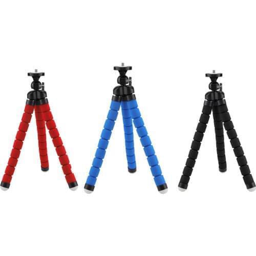 Large Red Black Blue Flexible Tripod Portable Octopus Stand Mount Bracket Holder Monopod For Mobile Phones Camera Camcorder