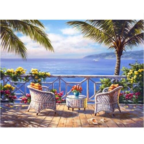 DIY Diamond Embroidery Scenery Diamond Painting Cross Stitch Needlework Craft Full Round Rhinestone Mosaic Home Decor