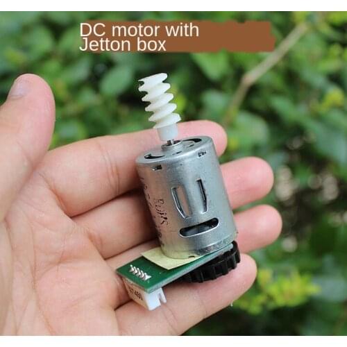 370 DC Motor with Jetton Box Forward and Reverse Dc6v Motor Worm Gear Output Shaft with Encoder Motor