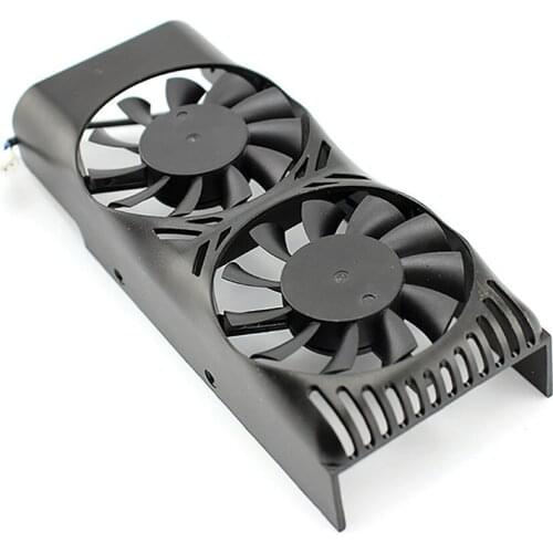 Double Fan Radiator Cooler Graphics Card Cooling Fans for GTX 1050 1050TI 750TI Blade Card Graphics Card Cooling Fan