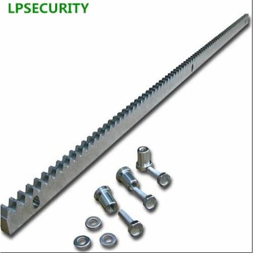 LPSECURITY sliding gate motor gate galvanized steel gear rail rack 1m per pc