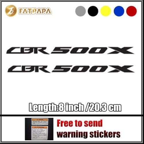 Motorcycle bike Fuel tank Wheels Fairing notebook Luggage helmet MOTO Sticker decals For Honda CBR 500X CBR 500 X CBR500 CB500X