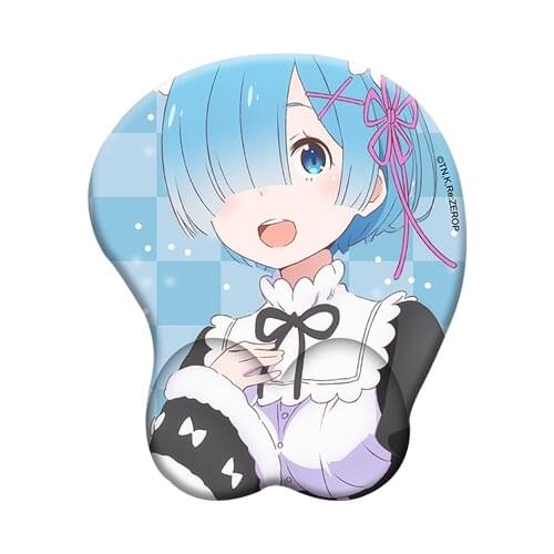 Re: Life in a Different world from zero Rem Figure 3d Anime Girl Soft Gel Gaming Mouse Pad Mousepad Wrist Rest Gifts Man Toy