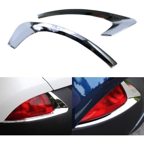 Exterior ABS Chrome Rear Foglight Cover Trim Tail Fog Light Lamp Cover Trim For Renault Kadjar 2015 2016 2017
