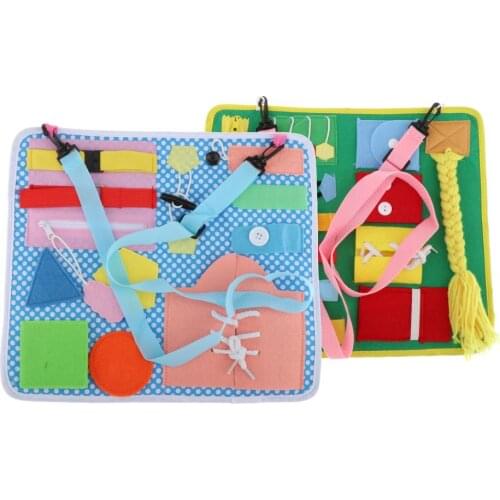 Learn to Zipper - Basic Skills Toddler Activity Boards - for Young Children