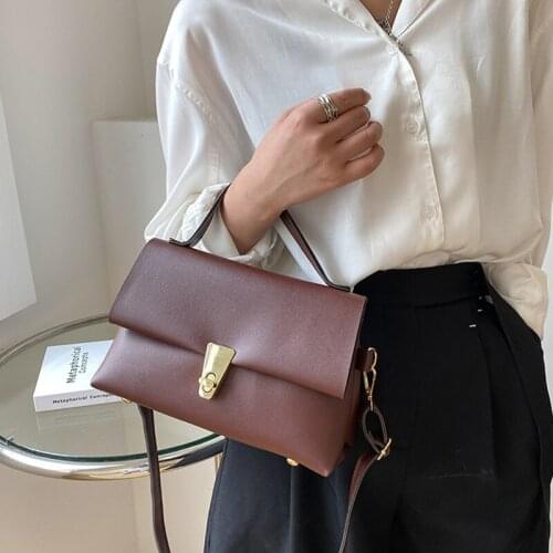 2021 Hit Korea Luxury Designer Casual Handbag Vintage Messenger Trendy All-Match Crossbody Bag Womens Leather Shoulder Bags