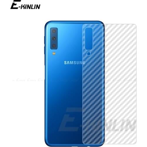 Clear Soft Carbon Fiber Back Film For Samsung Galaxy A8 A3 A5 A6 Plus A7 A9 A2 Core 2017 2018 Rear Screen Protector Not Glass