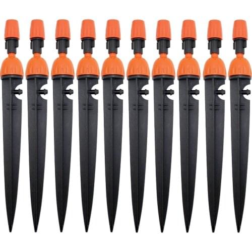 10pcs/set Multifunctional Adjustable 8 Outlets Spray Dripper Irrigation Sprinklers Watering kits Drip Irrigation System#26301-N