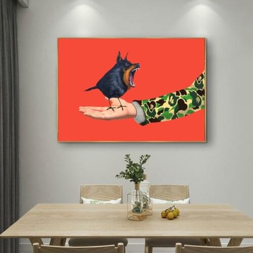 SELFLESSLY Bird In Hand Posters and Prints Canvas Painting Wall Art For Living Room Wall Pictures Classical Home Decor