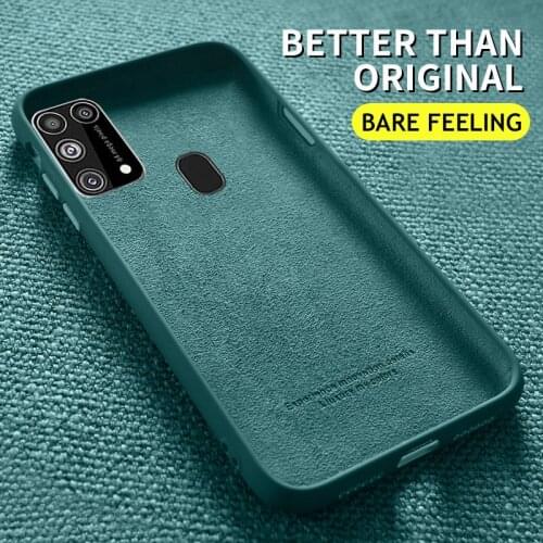 Silicone Case For Samsung Galaxy A31 A51 A71 A21S Solid A11 A41 S20 FE S10 S10E S8 S9 PLUS NOTE 20 ULTRA 10 LITE 9 Cover Liquid