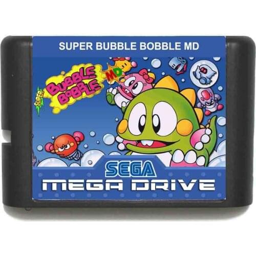 Super Bubble Bobble 16 bit MD Game Card For Sega Mega Drive For Genesis
