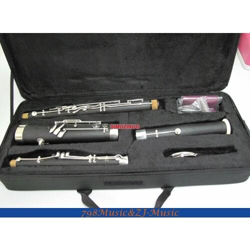 High Grade Bakelite Eb Bassoon cupronickel bocals Silver key New instrument Case