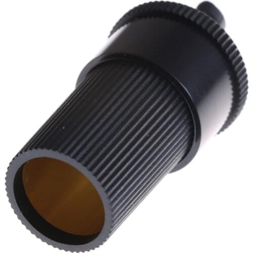 1pc Car Cigarette Lighter 12V Female Cigarette Lighter Inline Socket Conversion Plug Connector