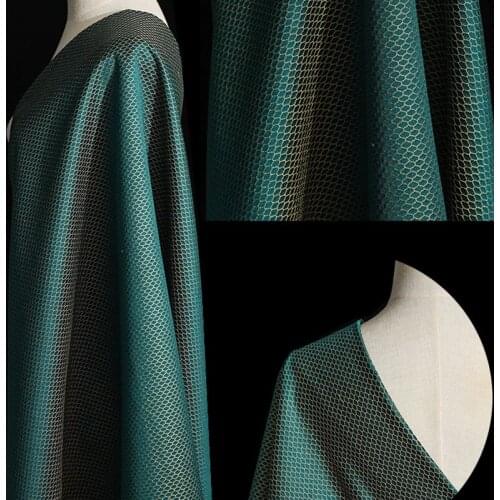 145cm Width Fashion Serpentine Printed Thin Jacquard Fabric for Woman Spring Autumn Skirts Dresses Coats DIY Cloth Sewing