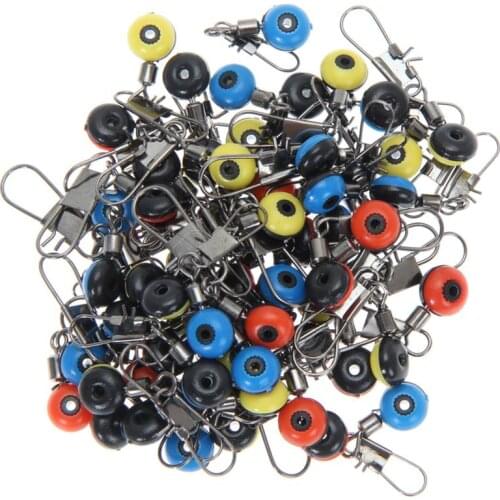 60pcs 3 Size Super Rally Fishing Tackle Running Ledger Slider Deads Snap Links Swivels for Float/ Long Shot Rock Fishing Float