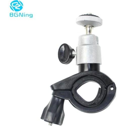 Aluminum Bicycle Clip Motorcycle Clamp Handlebar Car Recorder DV Bracket Mount Action Camera Holder for DJI OM 4 for OSMO Mobile