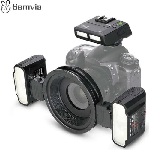 Camera Flashes MK-MT24S Camera Wireless Flash Double-head Macro Photography Small Flashes Camera Flashes Photography