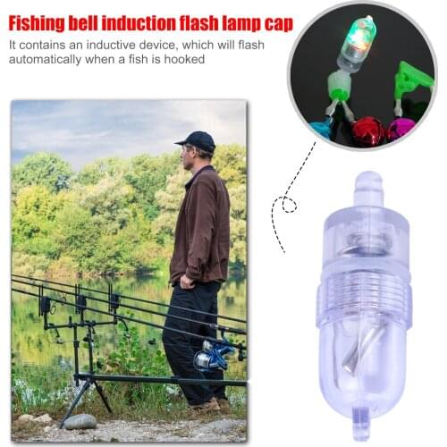 Electronic Fishing Bite Alarm Flash Bite Alarm Lamp Tackle Smart Sensor LED Carp Night Fishing Rod Tip Light