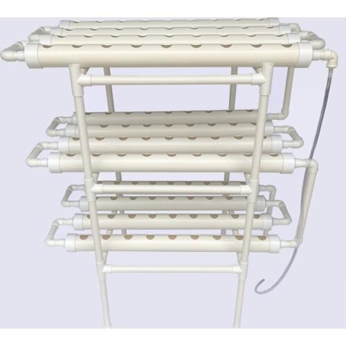 NFT Indoor Hydroponic Grow System Vertical Plant Lettuce Strawberry 108 Holes