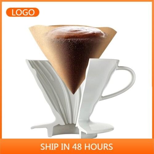 40V-Shaped Coffee Filter Paper Cone 1-2/2-4 for V60 Coffee Drip Filter Cup Strong Coffee Drip Filter Tool Filter Paper