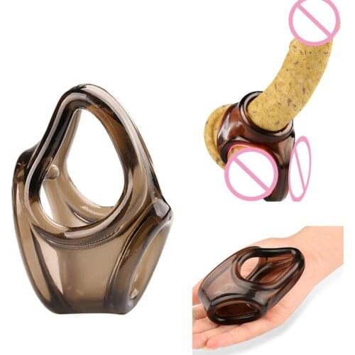 Sex Penis Rings Soft Silicone Scrotum Ring Adult Sex Toys For Men Dildo Cage Ring Lock Sperm Cock Ring Dildo Extender Sex Shop