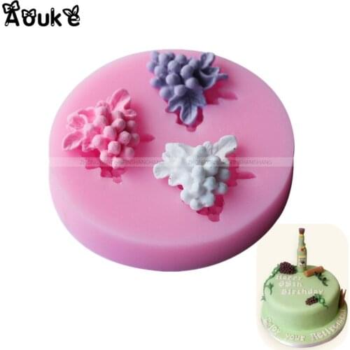 Grape Shaped Liquid Silicone Mold Chocolate Cake Decoration Tools Ice Cubes Jelly Fondant Molds DIY Kitchen Baking Accessories