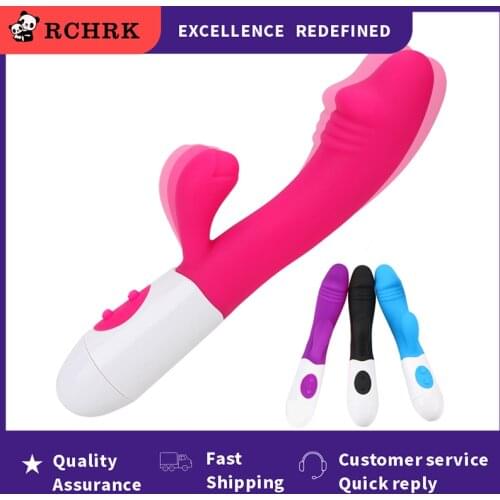 2021 New Woman Dildo Rabbit Vibrator Clitoris Stimulator Anal Plug Penis Sex Toys for Adult Female Masturbator Erotic Machine